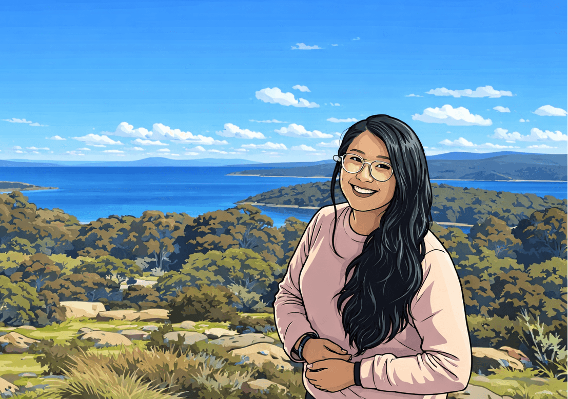 Warm workspace with books and coffee